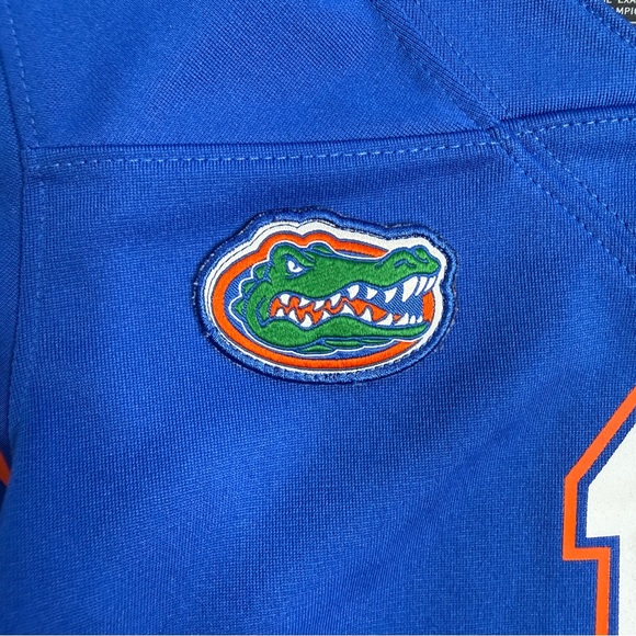 Jordan Kids Royal Blue Florida Gators #1 Football Game Jersey Size 4T - Picture 3 of 13
